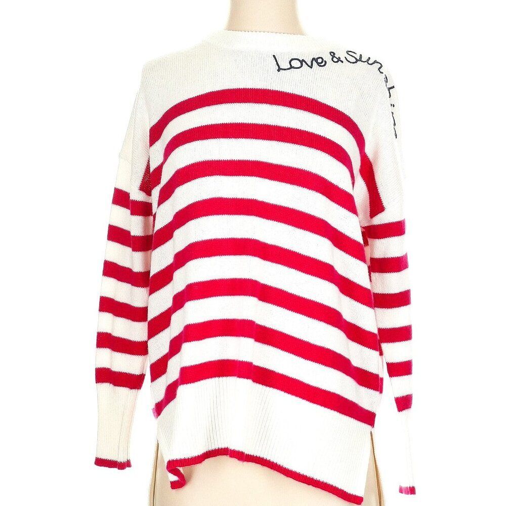 NWOT Lilly Pulitzer Quince Sweater Poinsettia Red Cruise Stripe Small